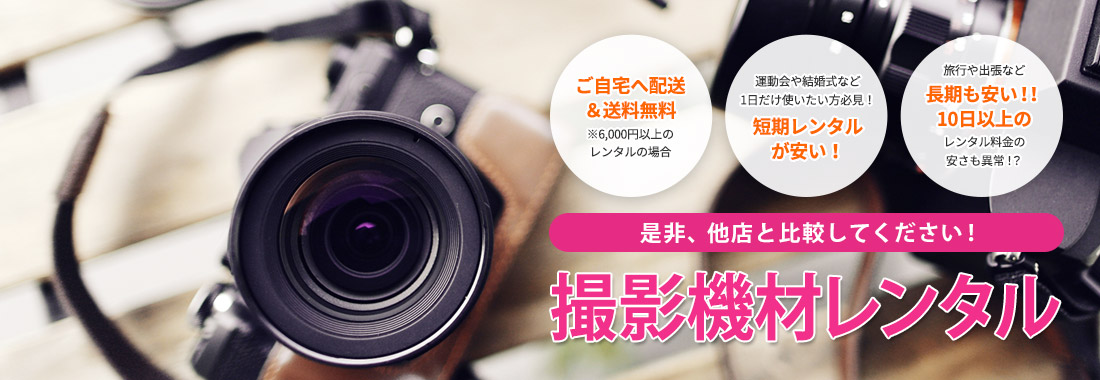 サイトマップ ｜ WINK RENTAL - 東京 秋葉原のカメラ・撮影機材レンタル